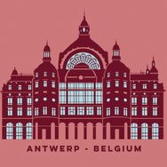postkaart - Antwerpen shapes - centraal station